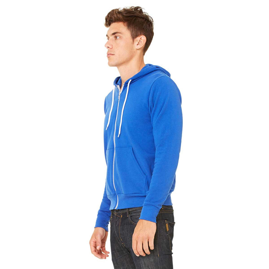 Bella + Canvas Unisex True Royal Sponge Fleece Full-Zip Hoodie