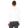 Bella + Canvas Unisex White Sponge Fleece Full-Zip Hoodie