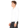 Bella + Canvas Unisex White Sponge Fleece Full-Zip Hoodie