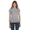 Anvil Women's Heather Grey Ringspun Fitted T-Shirt