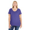LAT Women's Vintage Purple Curvy Premium Jersey T-Shirt