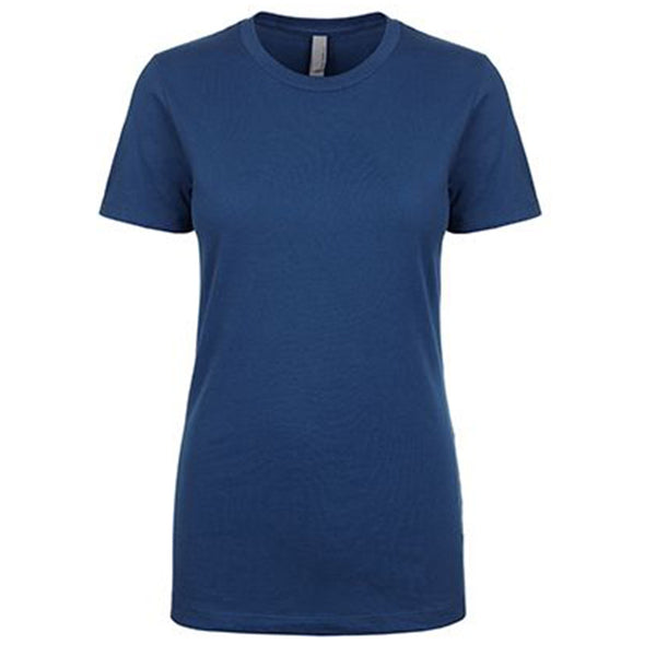 Next Level Ladies' Boyfriend T-Shirt - Soft Combed Cotton Tee (Cool Blue, XL) - View #6