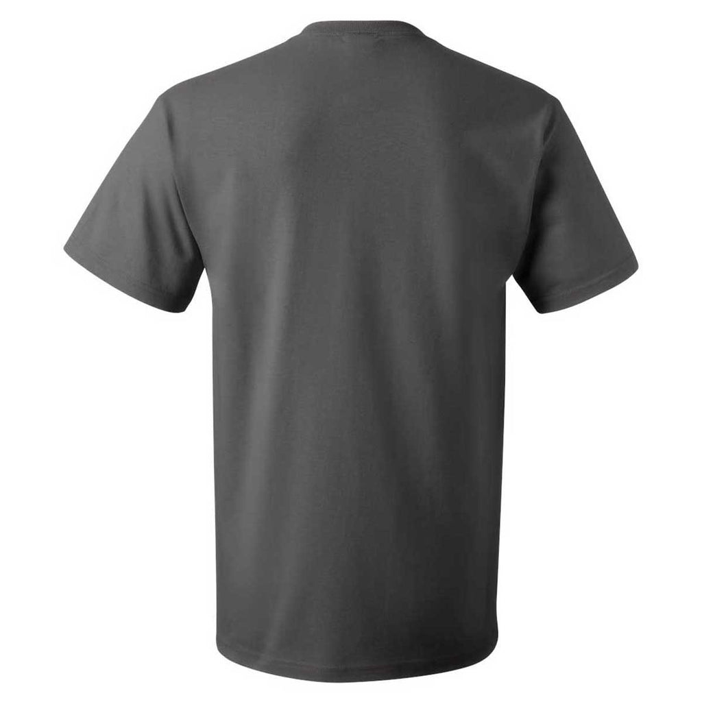 Fruit of the Loom Men's Charcoal Grey HD Cotton Short Sleeve T-Shirt