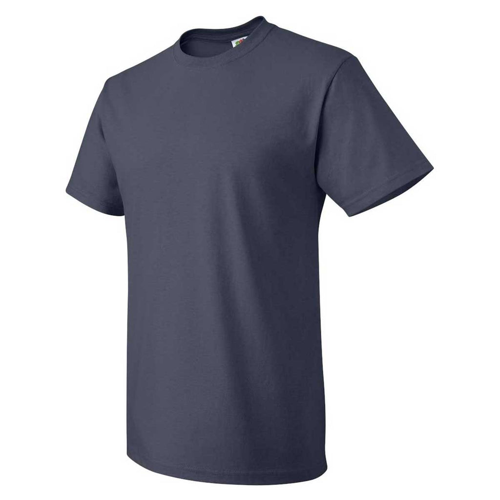 Fruit of the Loom Men's J. Navy HD Cotton Short Sleeve T-Shirt