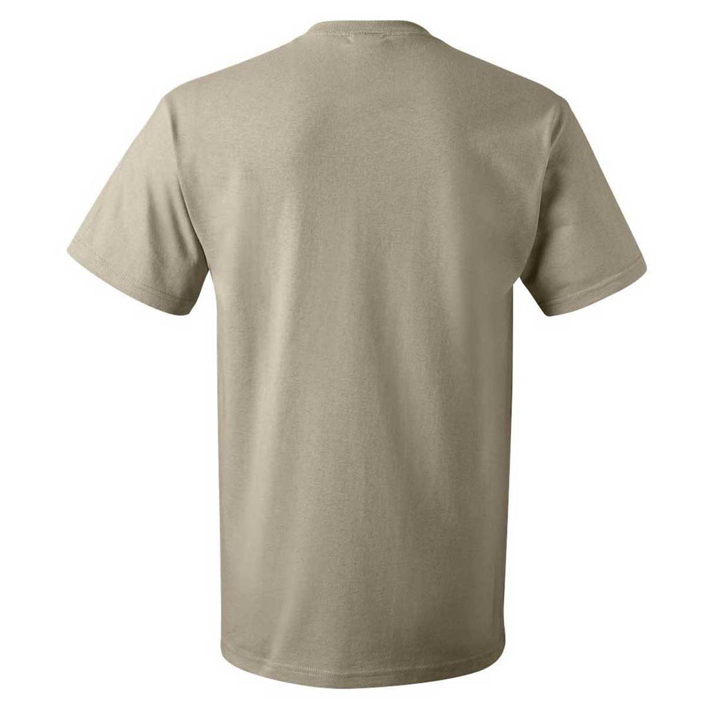 Fruit of the Loom Men's Khaki HD Cotton Short Sleeve T-Shirt