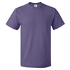 Fruit of the Loom Men's Purple HD Cotton Short Sleeve T-Shirt