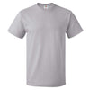 Fruit of the Loom Men's Silver HD Cotton Short Sleeve T-Shirt