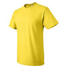 Fruit of the Loom Men's Yellow HD Cotton Short Sleeve T-Shirt