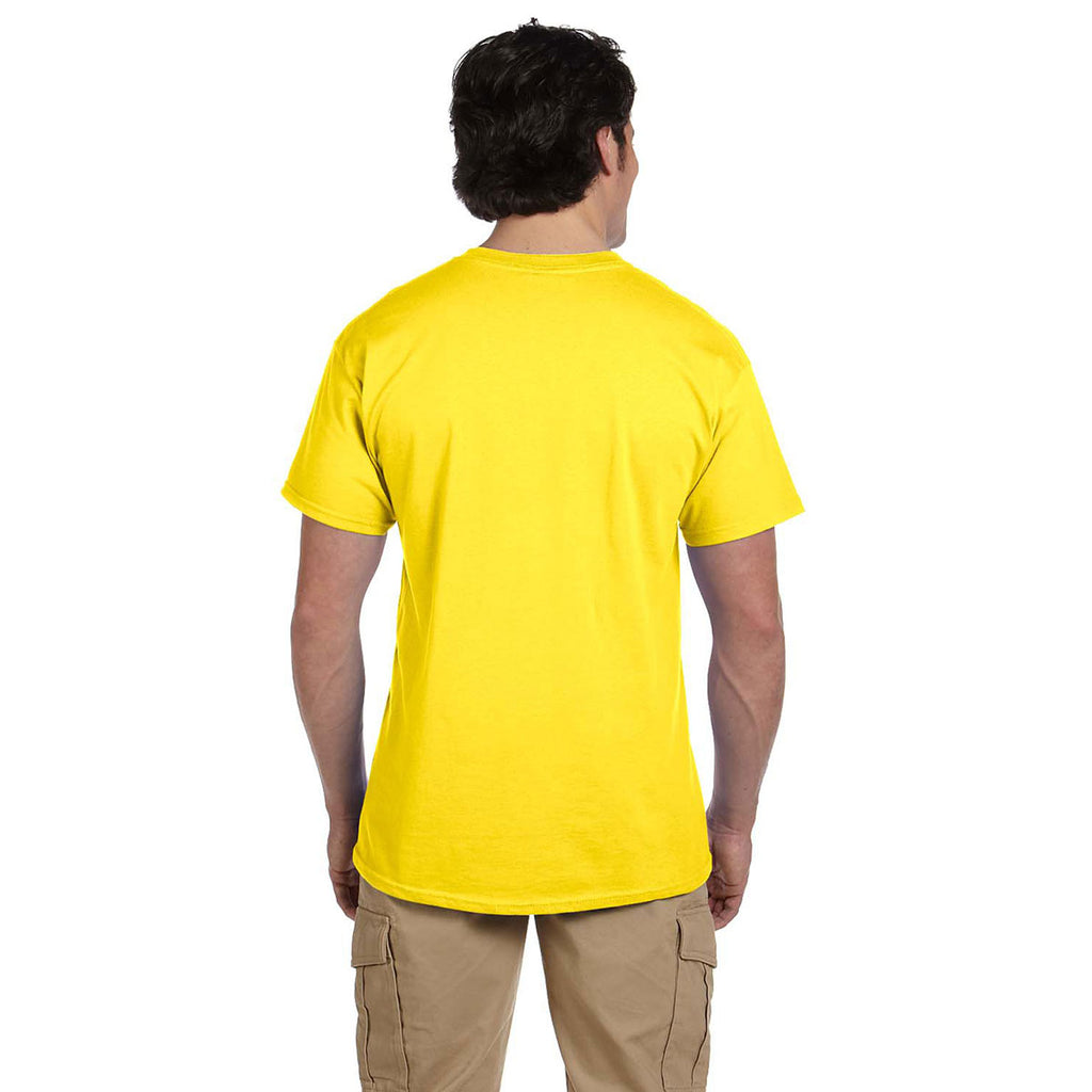 Fruit of the Loom Men's Yellow 5 oz. HD Cotton T-Shirt
