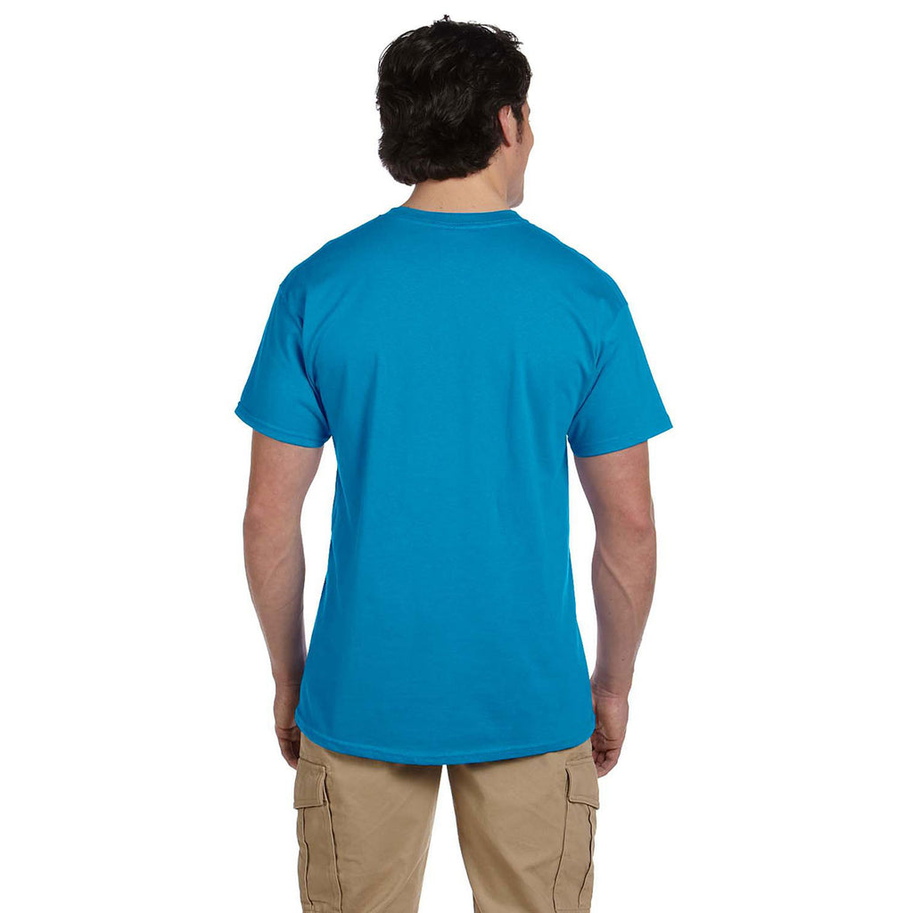 Fruit of the Loom Men's Pacific Blue 5 oz. HD Cotton T-Shirt