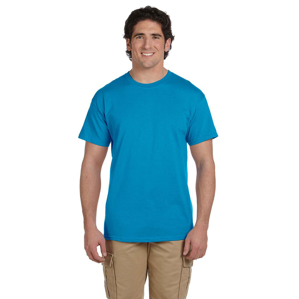 Fruit of the Loom Men's Pacific Blue 5 oz. HD Cotton T-Shirt