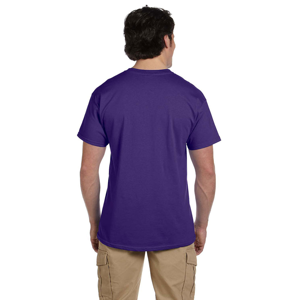 Fruit of the Loom Men's Purple 5 oz. HD Cotton T-Shirt