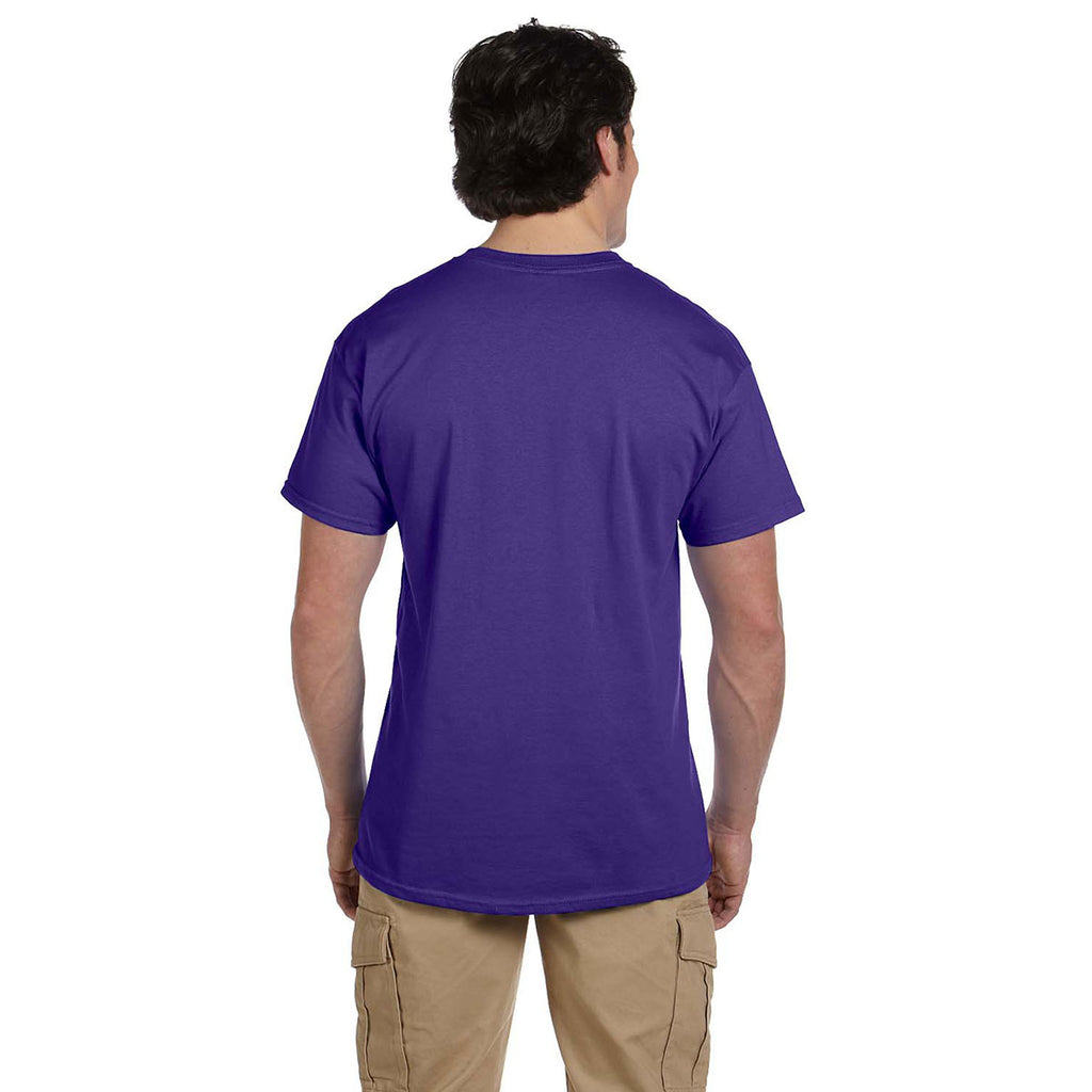 Fruit of the Loom Men's Deep Purple 5 oz. HD Cotton T-Shirt