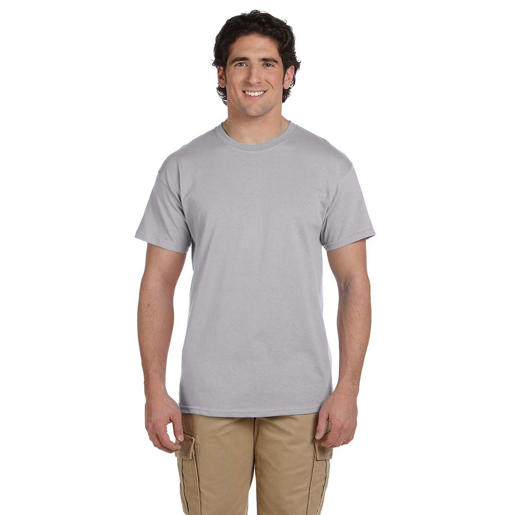 Fruit of the Loom Men's Silver 5 oz. HD Cotton T-Shirt