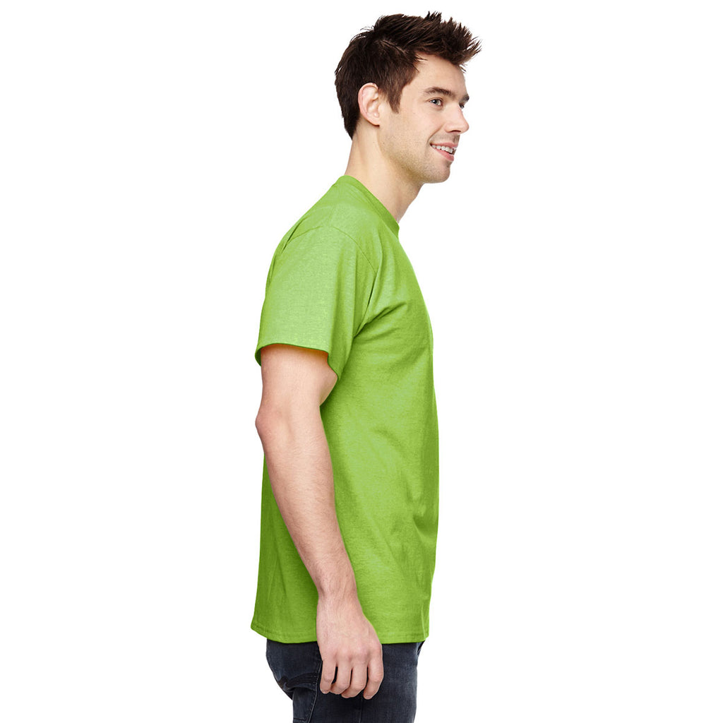 Fruit of the Loom Men's Neon Green 5 oz. HD Cotton T-Shirt