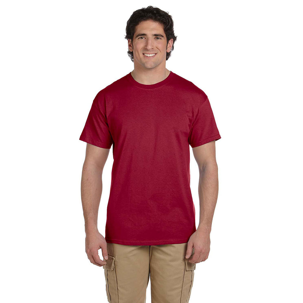 Fruit of the Loom Men's Cardinal 5 oz. HD Cotton T-Shirt