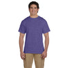 Fruit of the Loom Men's Retro Heather Purple 5 oz. HD Cotton T-Shirt
