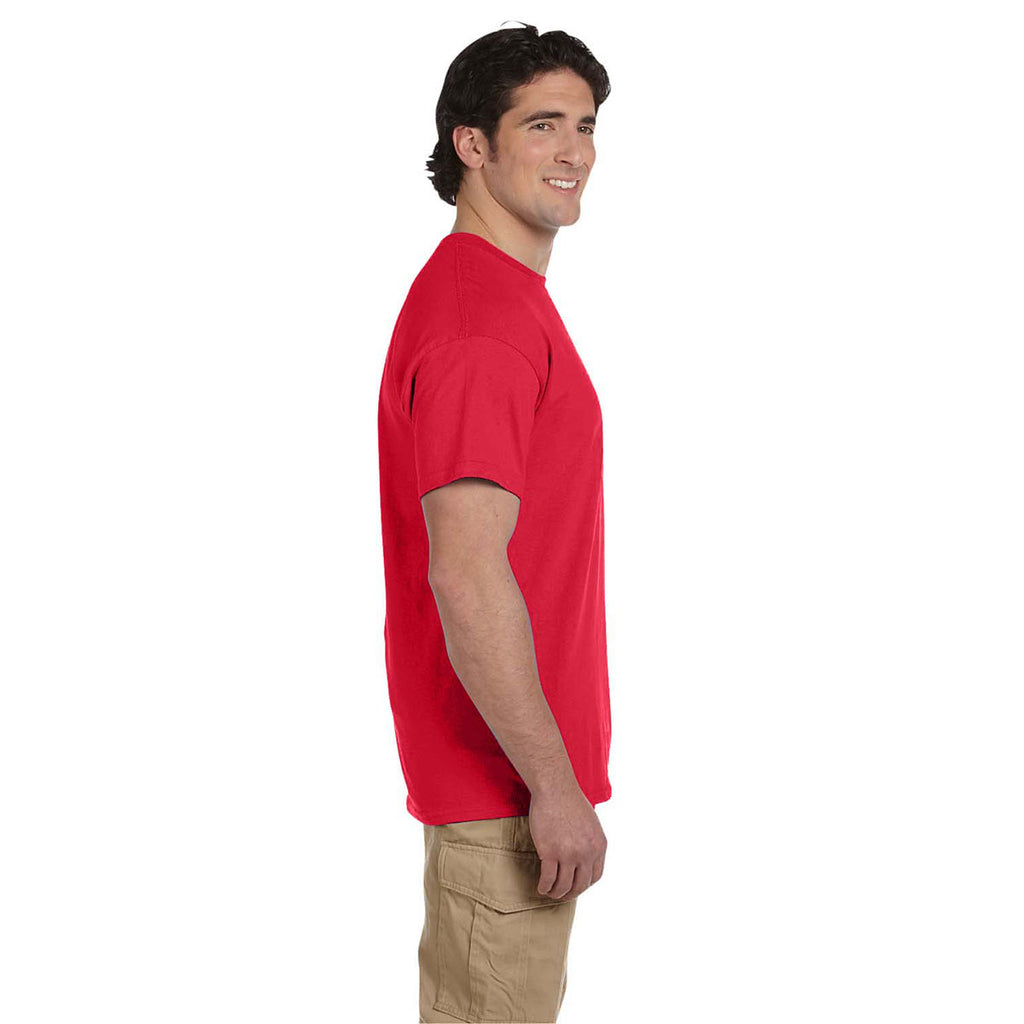 Fruit of the Loom Men's Fiery Red 5 oz. HD Cotton T-Shirt