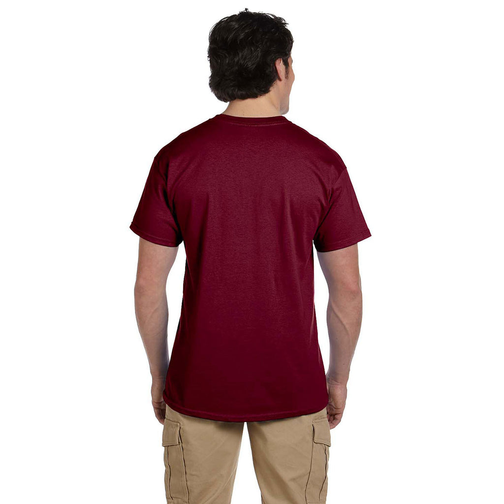 Fruit of the Loom Men's Maroon 5 oz. HD Cotton T-Shirt