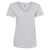 Next Level Women's Heather Grey Fine Jersey Relaxed V T-Shirt