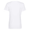 Next Level Women's White Fine Jersey Relaxed V T-Shirt
