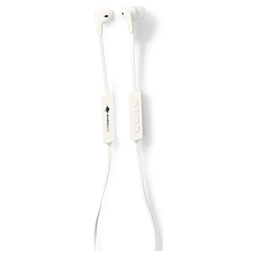 Gemline White Force Bluetooth Ear Buds with Mic & Volume Control