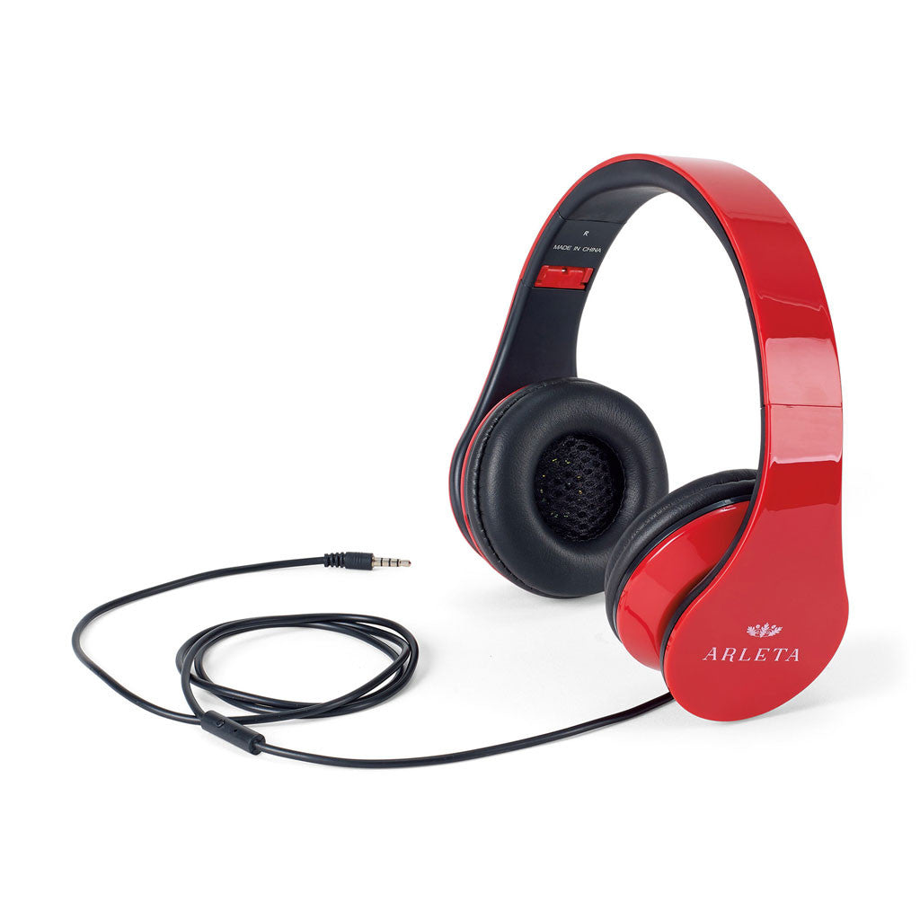 Gemline Red Rhythm Headphones with Mic