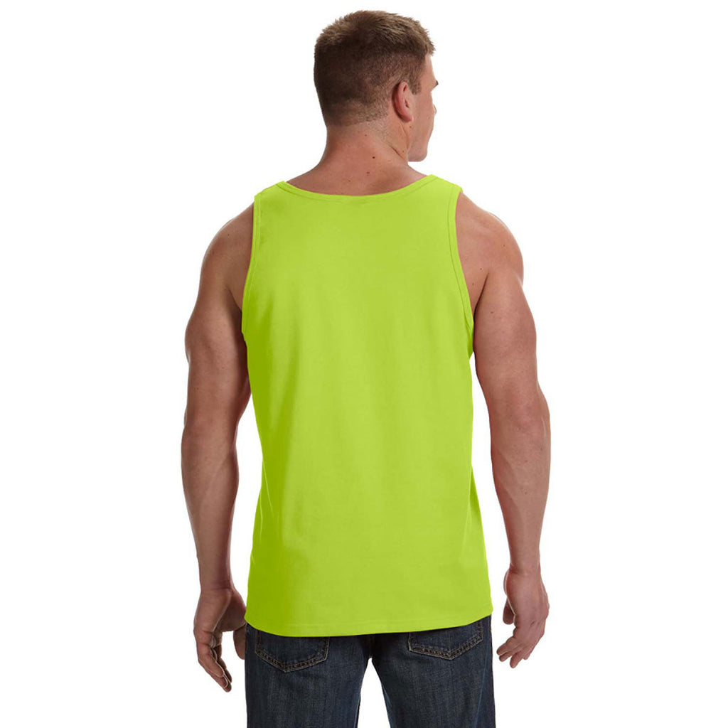 Fruit of the Loom Men's Safety Green 5 oz. HD Cotton Tank