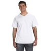Fruit of the Loom Men's White 5 oz. HD Cotton V-Neck T-Shirt