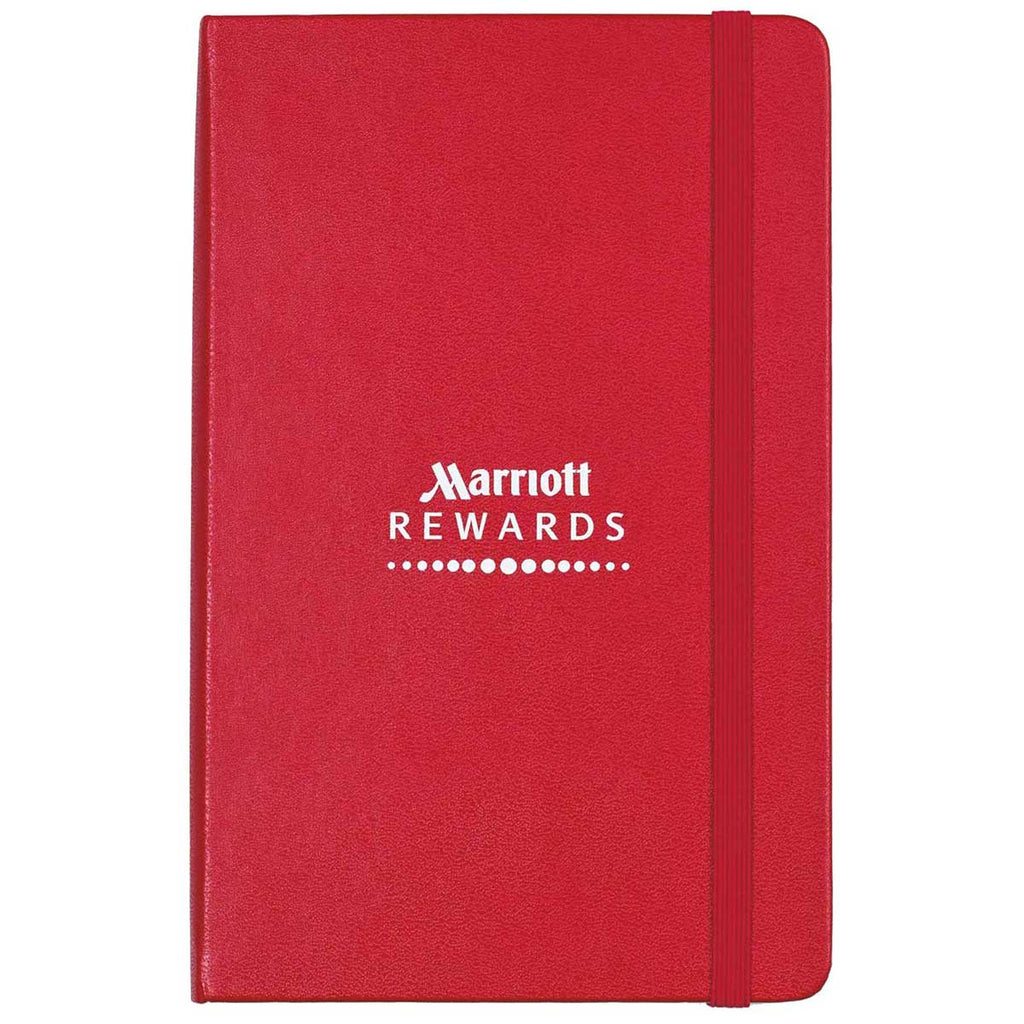 Moleskine Scarlet Red Hard Cover Ruled Medium Notebook