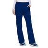 Cherokee Women's Galaxy Blue Workwear Premium Core Stretch Mid-Rise Pull-On Cargo Pant