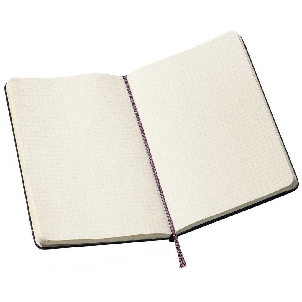 48-Hour Moleskine Black Hard Cover Squared Large Notebook (5" x 8.25")