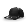 Richardson Black/White Sideline R-Active Lite with Contrasting Piping Cap