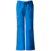 Cherokee Workwear Women's Royal Blue Low-Rise Drawstring Cargo Pant