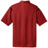 Nike Men's Red/Black Dri-FIT Short Sleeve Shoulder Stripe Polo