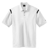Nike Men's White/Black Dri-FIT Short Sleeve Shoulder Stripe Polo