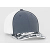 Pacific Headwear Graphite/Black Glamo Trucker Mesh Cap