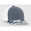 Pacific Headwear Graphite/Navy Glamo Trucker Mesh Cap