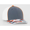 Pacific Headwear Graphite/Orange Glamo Trucker Mesh Cap