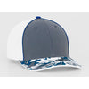 Pacific Headwear Graphite/Royal Glamo Trucker Mesh Cap