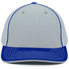 Pacific Headwear Silver/Royal Universal Fitted Trucker Mesh Cap