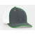 Pacific Headwear Graphite/White/Neon Green Universal Fitted Trucker Mesh Cap