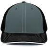 Pacific Headwear Graphite/Black/Black Universal Fitted Trucker Mesh Cap