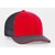 Pacific Headwear Red/Graphite Universal Fitted Trucker Mesh Cap