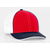 Pacific Headwear Red/Navy Universal Fitted Trucker Mesh Cap