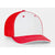 Pacific Headwear White/Red Universal Fitted Trucker Mesh Cap