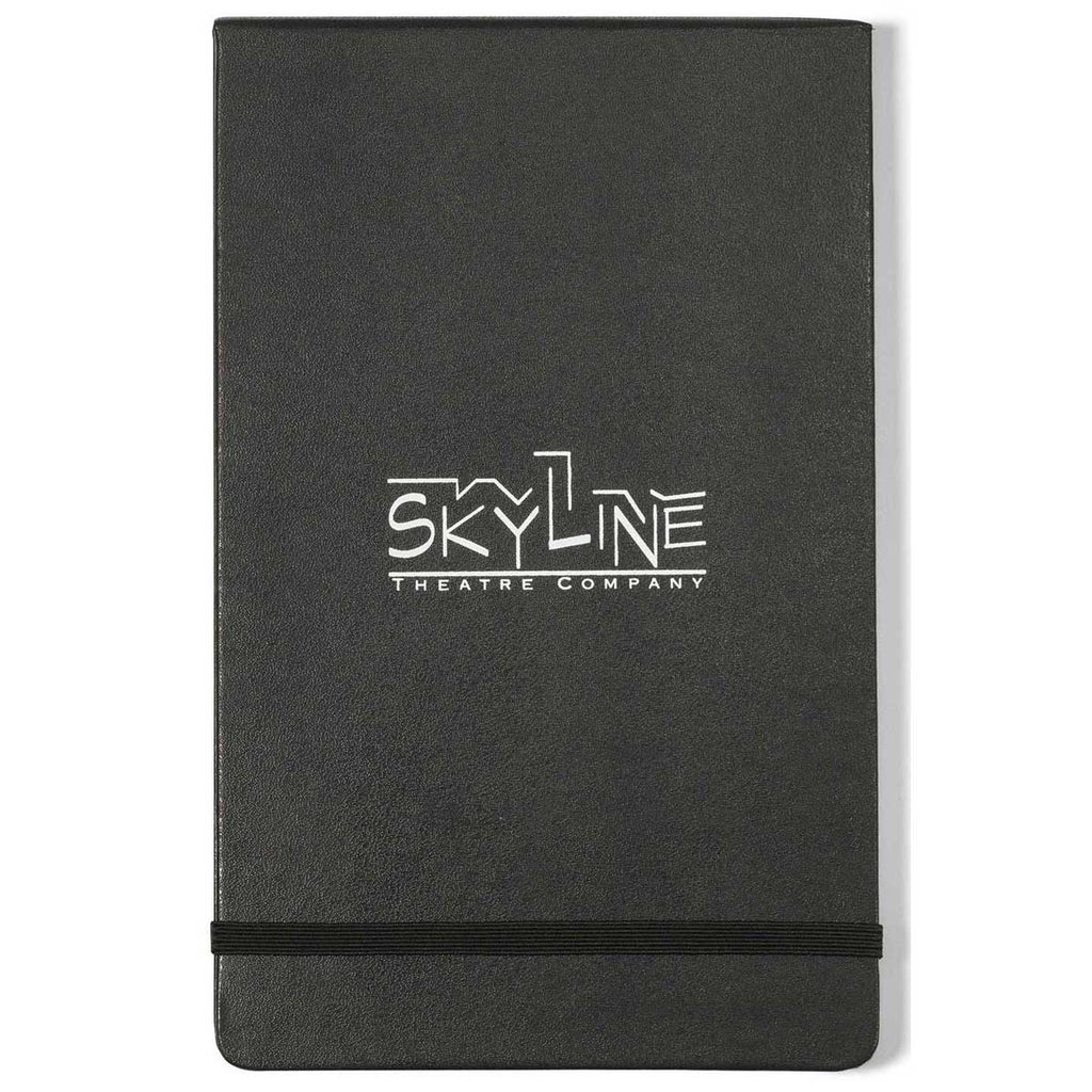 Moleskine Black Hard Cover Ruled Large Reporter Notebook (5" x 8.25")