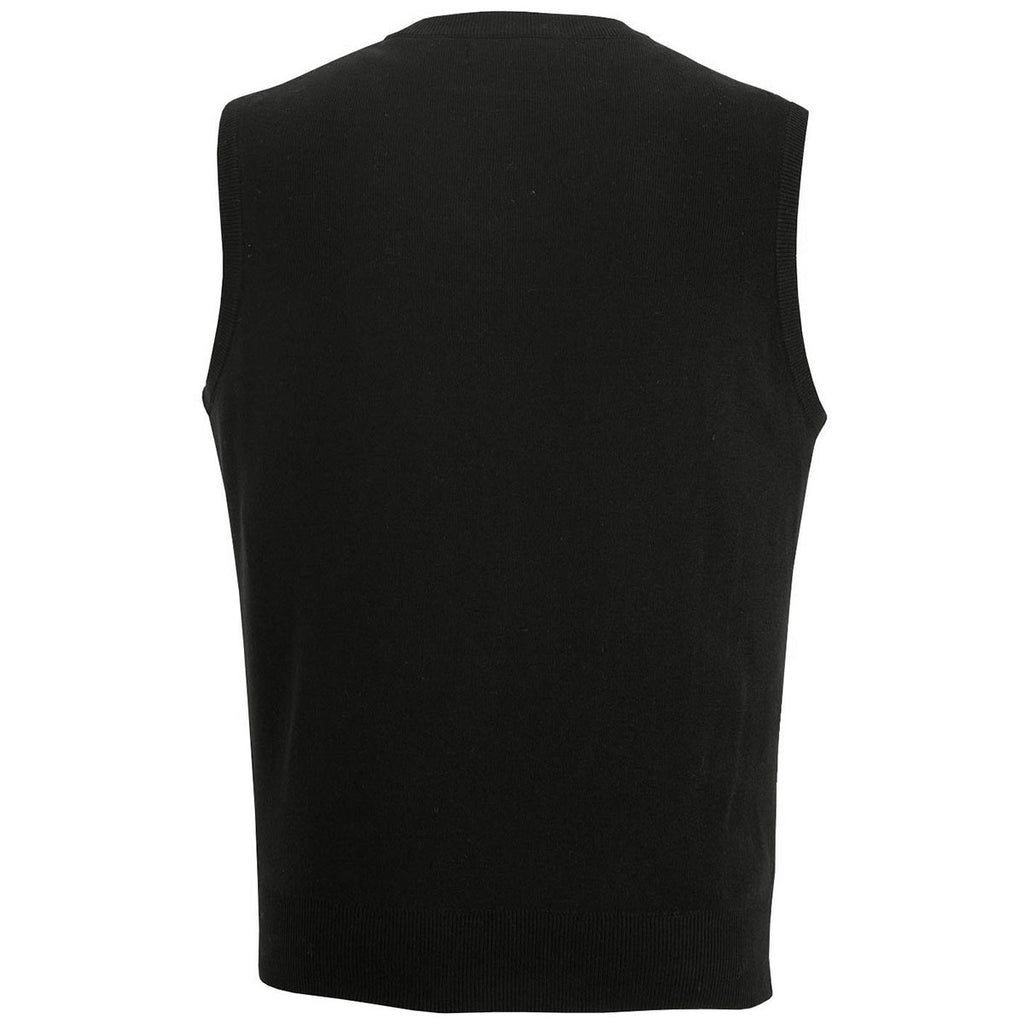 Edwards Unisex Black Essential V-Neck Acrylic Vest