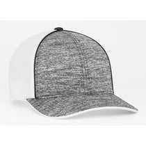 Pacific Headwear Black Heather Heather Trucker Mesh Cap