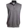 Edwards Men's Smoke Heather Quarter Zip Fine Gauge Sweater Vest